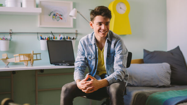 Apple Orchard young person