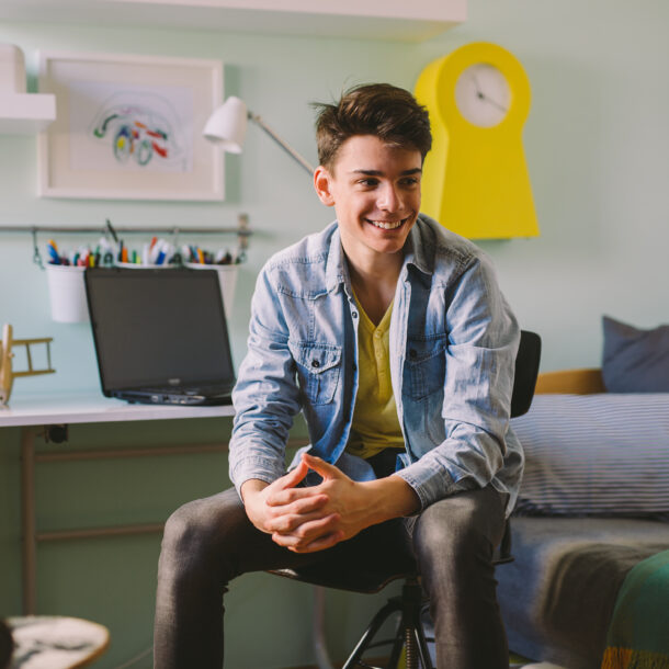 Apple Orchard young person